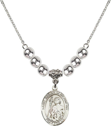 Saint Adrian of Nicomedia Crystal Necklace | 3/4 inch | 6mm Beads | N32-8353