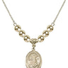 Saint Catherine of Bologna Crystal Necklace | 3/4 inch | 6mm Beads _x0014_  14kt Gold Filled