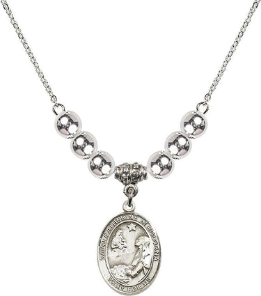 Saint Catherine of Bologna Crystal Necklace | 3/4 inch | 6mm Beads | N32-8354