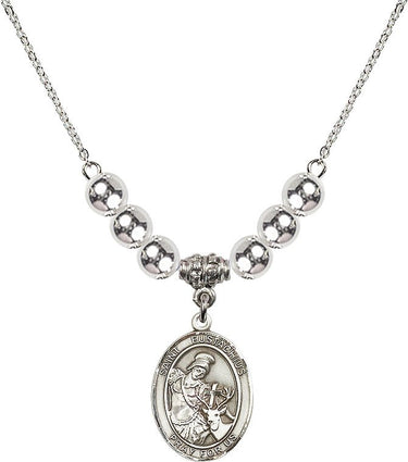 Saint Eustachius Crystal Necklace | 3/4 inch | 6mm Beads | N32-8356