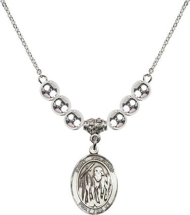 Saint Polycarp of Smyrna Crystal Necklace | 3/4 inch | 6mm Beads | N32-8363