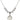 Saint Frances of Rome Crystal Necklace | 3/4 inch | 6mm Beads _x0014_  Sterling Silver