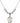 Saint Frances of Rome Crystal Necklace | 3/4 inch | 6mm Beads _x0014_  Sterling Silver