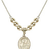 Saint Kieran Crystal Necklace | 3/4 inch | 6mm Beads _x0014_  14kt Gold Filled