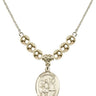 Saint Vitus Crystal Necklace | 3/4 inch | 6mm Beads _x0014_  14kt Gold Filled