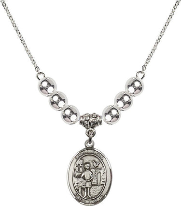 Saint Vitus Crystal Necklace | 3/4 inch | 6mm Beads | N32-8368