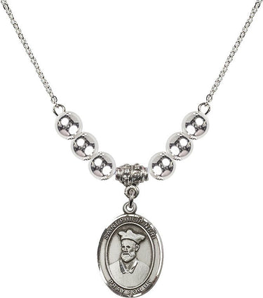 Saint Philip Neri Crystal Necklace | 3/4 inch | 6mm Beads | N32-8369
