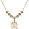 Saint John Berchmans Crystal Necklace | 3/4 inch | 6mm Beads _x0014_  14kt Gold Filled