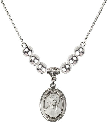 Saint John Berchmans Crystal Necklace | 3/4 inch | 6mm Beads | N32-8370