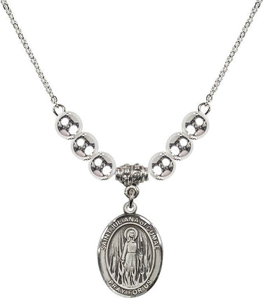 Saint Juliana of Cumae Crystal Necklace | 3/4 inch | 6mm Beads | N32-8372