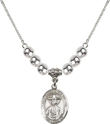 Saint Andrew Kim Taegon Crystal Necklace | 3/4 inch | 6mm Beads | N32-8373