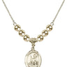 Saint Honorius of Amiens Crystal Necklace | 3/4 inch | 6mm Beads _x0014_  14kt Gold Filled