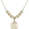 Saint Marina Crystal Necklace | 3/4 inch | 6mm Beads _x0014_  14kt Gold Filled
