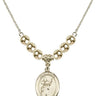 Saint Aidan of Lindesfarne Crystal Necklace | 3/4 inch | 6mm Beads _x0014_  14kt Gold Filled