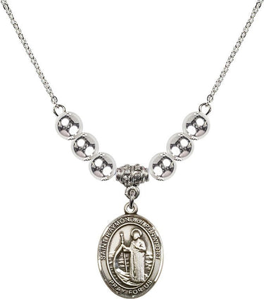 Saint Raymond of Penafort Crystal Necklace | 3/4 inch | 6mm Beads | N32-8385