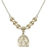 Saint Bernadine of Sienna Crystal Necklace | 3/4 inch | 6mm Beads _x0014_  14kt Gold Filled