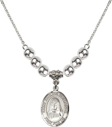 Saint Pauline Visintainer Crystal Necklace | 3/4 inch | 6mm Beads | N32-8391