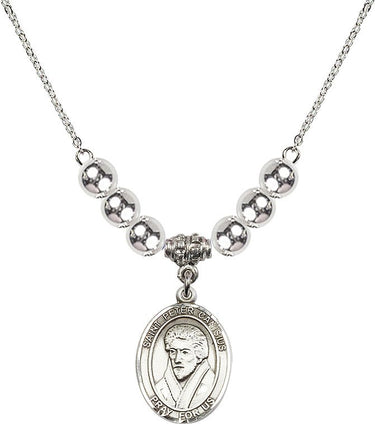 Collar de cristal de San Pedro Canisio | 1,9 cm | Cuentas de 6 mm