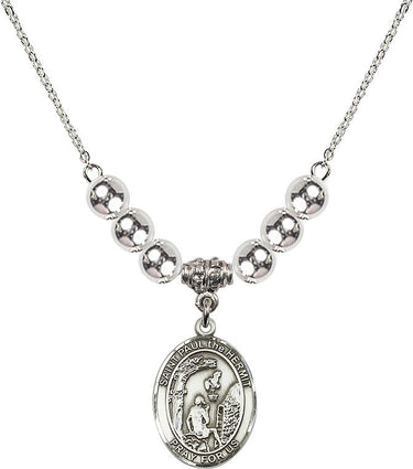 Collar de cristal de San Pablo el Ermitaño | 1,9 cm | Cuentas de 6 mm