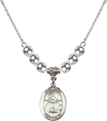 Saint Daria Crystal Necklace | 3/4 inch | 6mm Beads | N32-8396