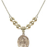 Saint Peter Chanel Crystal Necklace | 3/4 inch | 6mm Beads _x0014_  14kt Gold Filled