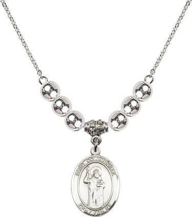 Collar de cristal de San Columba | 1,9 cm | Cuentas de 6 mm | N32-8399
