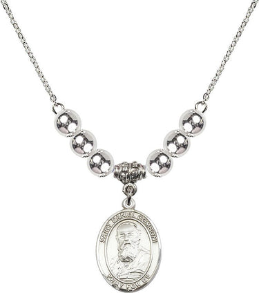 Collar de cristal de San Daniel Comboni | 1,9 cm | Cuentas de 6 mm | N32-8400