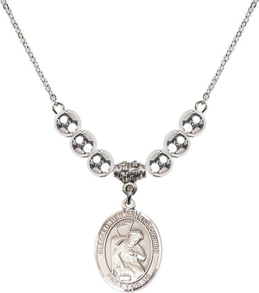 Blessed Herman the Cripple Crystal Necklace | 3/4 inch | 6mm Beads