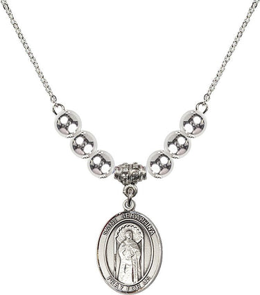 Saint Seraphina Crystal Necklace | 3/4 inch | 6mm Beads