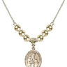 Saint Margaret of Scotland Crystal Necklace | 3/4 inch | 6mm Beads _x0014_  14kt Gold Filled