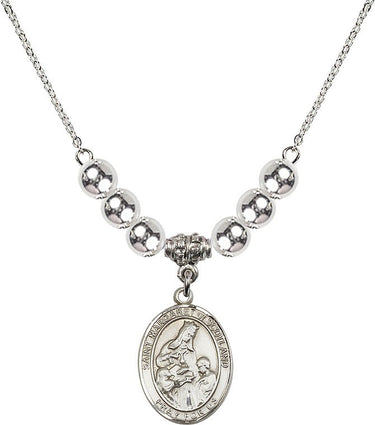 Collar de cristal de Santa Margarita de Escocia | 1.9 cm | Cuentas de 6 mm | N32-8407
