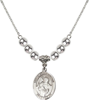 Saints Peter & Paul Crystal Necklace | 3/4 inch | 6mm Beads | N32-8410