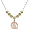 Saint Lydia Purpuraria Crystal Necklace | 3/4 inch | 6mm Beads _x0014_  14kt Gold Filled