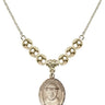 Saint Damien of Molokai Crystal Necklace | 3/4 inch | 6mm Beads _x0014_  14kt Gold Filled
