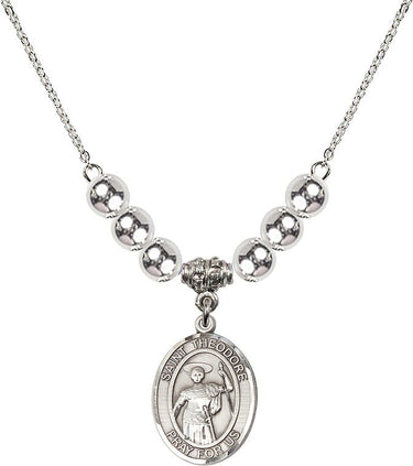 Collar de Cristal San Teodoro Estratelates | 1,9 cm | Cuentas de 6 mm | N32-8415