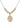 Saint Anthony Mary Claret Crystal Necklace | 3/4 inch | 6mm Beads _x0014_  14kt Gold Filled