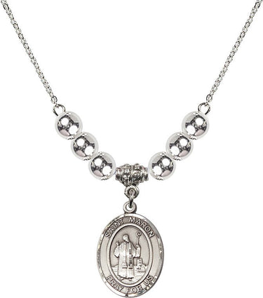 Saint Maron Crystal Necklace | 3/4 inch | 6mm Beads