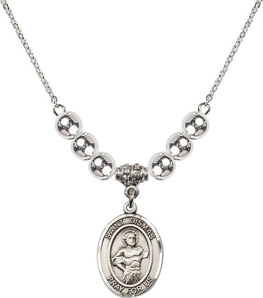 Saint Dismas Crystal Necklace | 3/4 inch | 6mm Beads