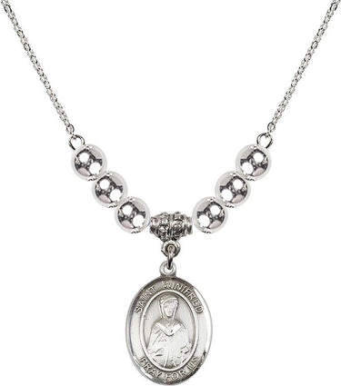 Collar de cristal de Santa Winifred de Gales | 1.9 cm | Cuentas de 6 mm | N32-8419