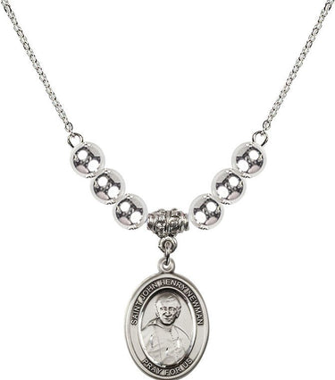 Blessed John Henry Newman Crystal Necklace | 3/4 inch | 6mm Beads | N32-8423