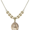 Saint Mary Mackillop Crystal Necklace | 3/4 inch | 6mm Beads _x0014_  14kt Gold Filled
