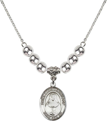 Saint Mary Mackillop Crystal Necklace | 3/4 inch | 6mm Beads