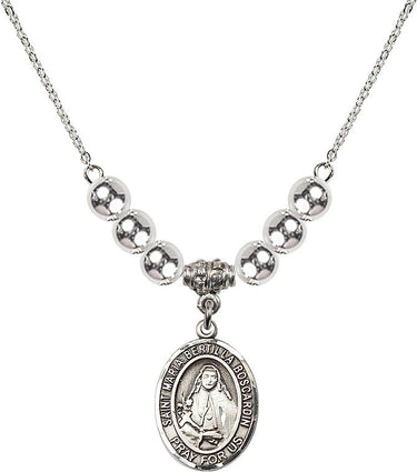 Saint Maria Bertilla Boscardin Crystal Necklace | 3/4 inch | 6mm Beads