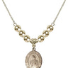 Saint Joseph Marello Crystal Necklace | 3/4 inch | 6mm Beads _x0014_  14kt Gold Filled