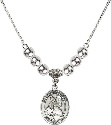 Guardian Angel Protector Crystal Necklace | 3/4 inch | 6mm Beads | N32-8440