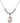 Saint Emma Uffing Crystal Necklace | 3/4 inch | 6mm Beads _x0014_ Sterling Silver