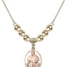 Pope Francis Crystal Necklace | 3/4 inch | 6mm Beads _x0014_  14kt Gold Filled