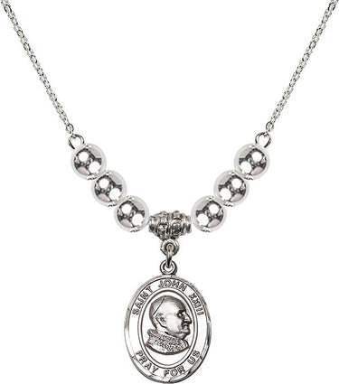 Saint Pope John XXIII Crystal Necklace | 3/4 inch | 6mm Beads | N32-8455