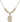 Saint Christopher Crystal Necklace | 3/4 inch | 6mm Beads _x0014_  14kt Gold Filled