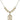 Saint Christopher Crystal Necklace | 3/4 inch | 6mm Beads _x0014_  14kt Gold Filled